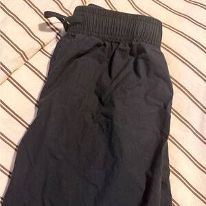 DONNI. Black Elastic-Waist Pants